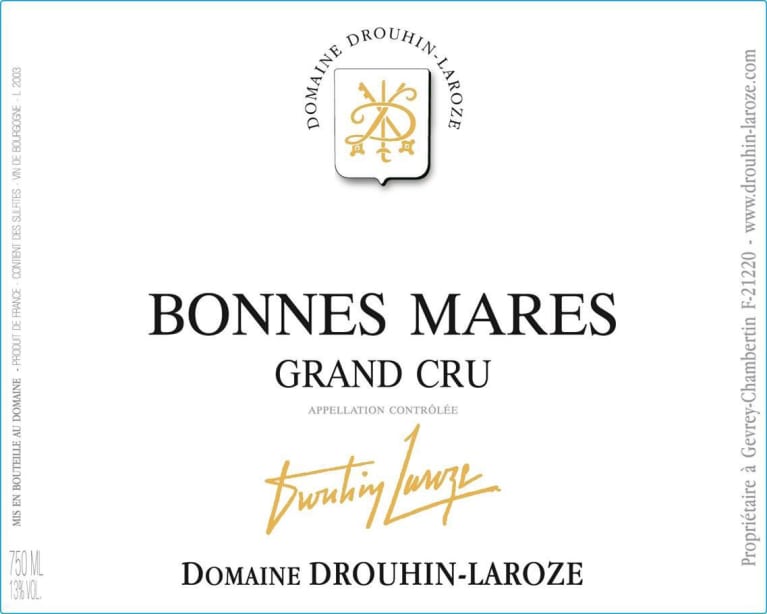 - Bonnes-Mares Grand Cru - Domaine Drouhin Laroze